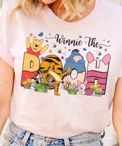 Vintage Disney Adventures Winnie The Pooh Group Floral T-shirt