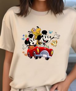 Retro Mickey And Minnie Perfect Picnic Runaway Railway T-Shirt