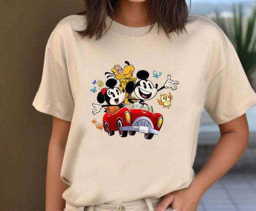 Retro Mickey And Minnie Perfect Picnic Runaway Railway T-Shirt