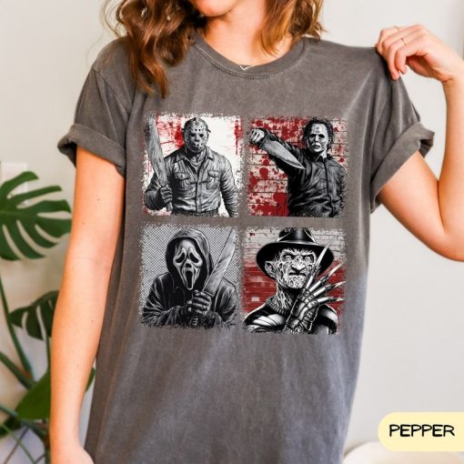 Comfort Colors Horror Movie Character Shirt, Horror Shirt, Scary Shirt