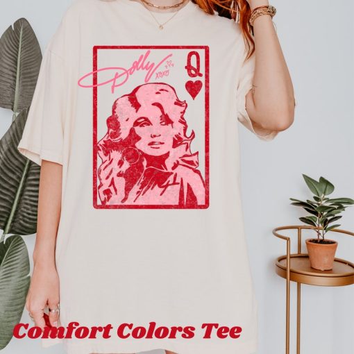 Dolly Parton Queen of Hearts Shirt,Dolly Playing Card T-Shirt