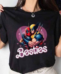 Cute Deadpool Wolverine Besties Forever Shirt