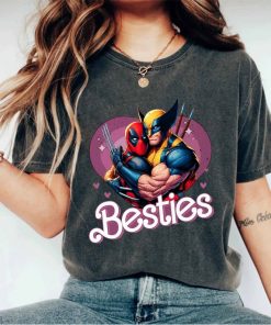 Cute Deadpool Wolverine Besties Forever Shirt