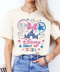 Disneyland Family Trip 2024 Minnie Bow T-Shirt