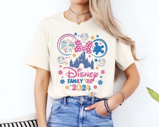 Disneyland Family Trip 2024 Minnie Bow T-Shirt