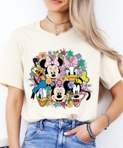 Disney Flowery Mickey And Friends T-Shirt