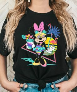 Vibrant Neon Minnie Mouse Beach Party T-Shirt