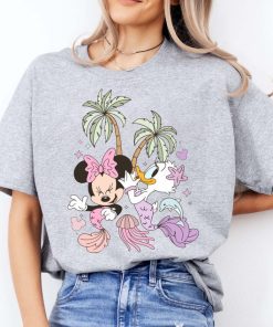 Minnie And Daisy Mermaid T-Shirt, Disney Girls Adventure Tee