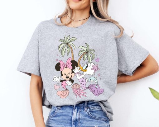 Minnie And Daisy Mermaid T-Shirt, Disney Girls Adventure Tee