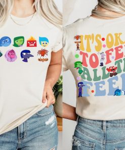 Inside Out All Emotions T-Shirt, It's Okay To Feel All The Feels Shirt