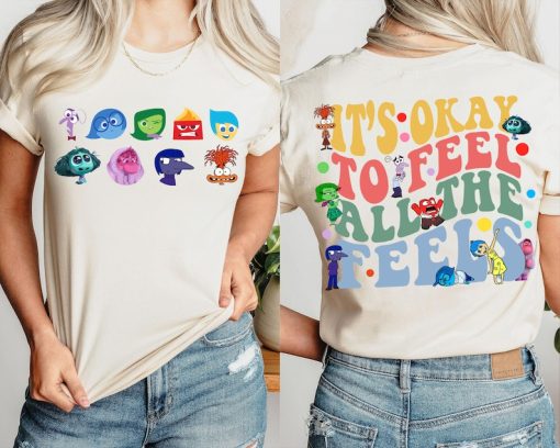 Inside Out All Emotions T-Shirt, It's Okay To Feel All The Feels Shirt