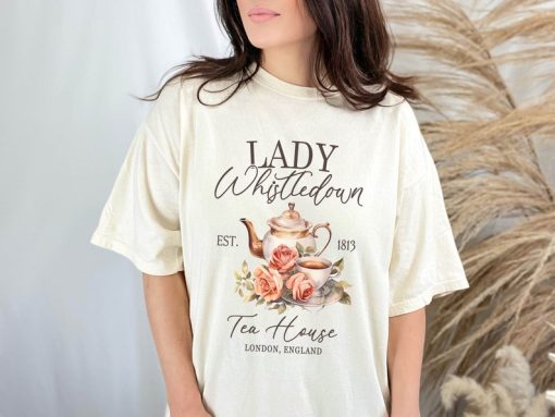 Lady Whistledown Tea House Shirt, Bridgerton Shirt, Tea House Shirt