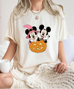 Mickey and Minnie Pumpkin Halloween Shirt, Disney Halloween Party Tee