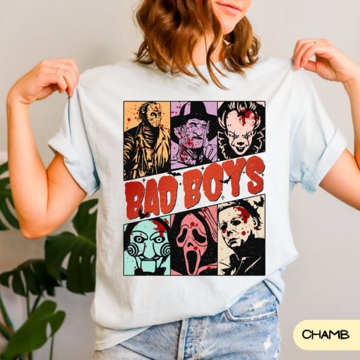 Comfort Colors Bad Boys Character Shirt, Horror Halloween T-shirt