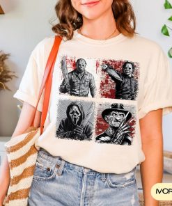 Comfort Colors Horror Movie Character Shirt, Horror Shirt, Scary Shirt