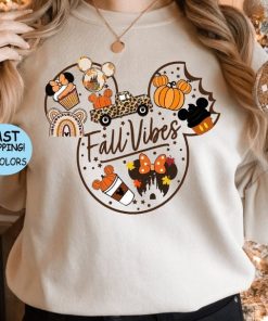 Cute Fall Disney Mickey Shirt, Fall Vibes Shirt,Fall Disney Vacation