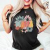 Retro Floral Mama T-shirt, Shirt for Mom for Mother's Day