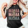 Retro Mama Shirt, Leopard Mama Shirt, Mom Life Shirt,Girl Mama Shirt