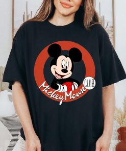 Retro Mickey Mouse Club Shirt, Mickey 1928 Steamboat Willie T-shirt