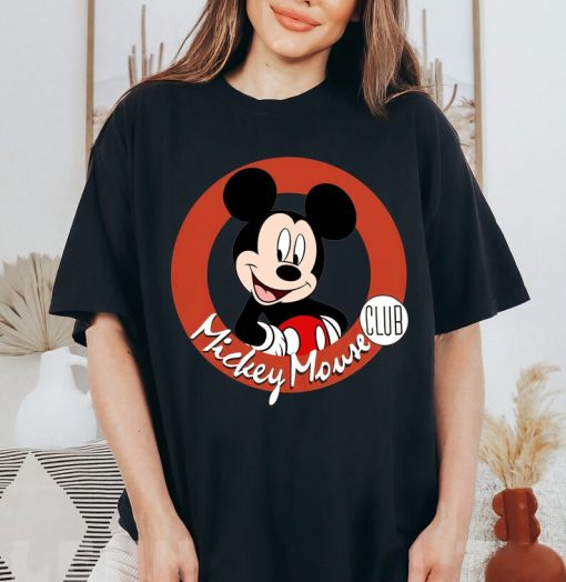 Retro Mickey Mouse Club Shirt, Mickey 1928 Steamboat Willie T-shirt