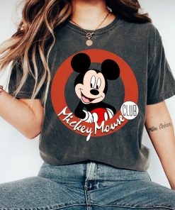 Retro Mickey Mouse Club Shirt, Mickey 1928 Steamboat Willie T-shirt