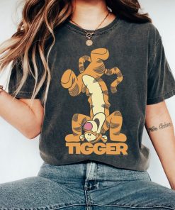 Disney Winnie The Pooh Tigger Upside Down Portrait T-Shirt