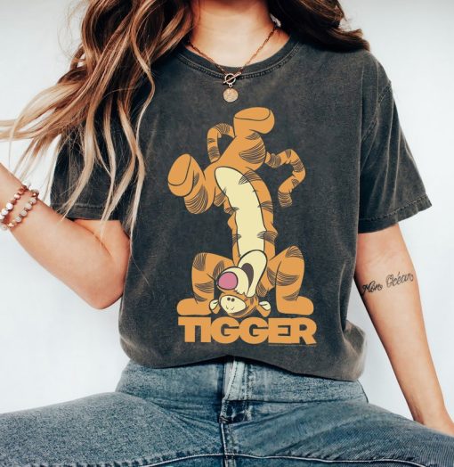 Disney Winnie The Pooh Tigger Upside Down Portrait T-Shirt