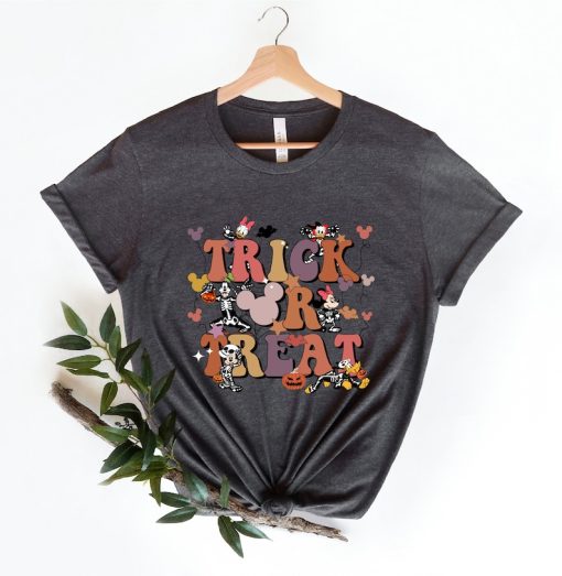 Disney Trick or Treat Halloween Shirt, Mickey Minnie and Friends Shirt