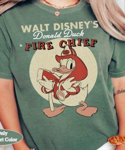 Disney Mickey & Friends Donald Duck Fire Chief Retro Shirt