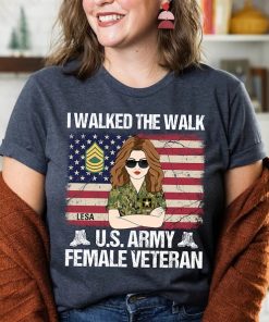 Personalized Female Veteran T-shirt, Veteran Mom Shirt