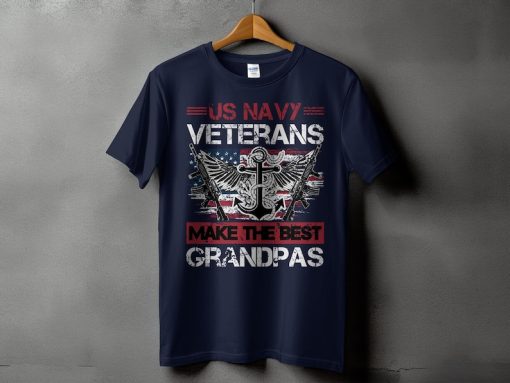 Veteran Grandpa Shirt , US Navy Veterans Make the Best Grandpas