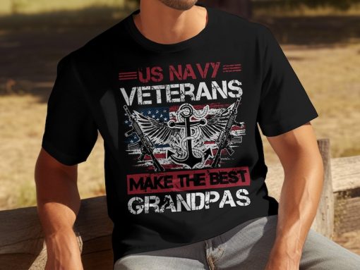 Veteran Grandpa Shirt , US Navy Veterans Make the Best Grandpas