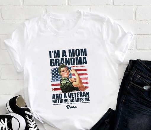 Mom Grandma Veteran T-Shirt