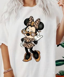 Disney Mickey And Friends Minnie Mouse Leopard Bow and Leopard dress