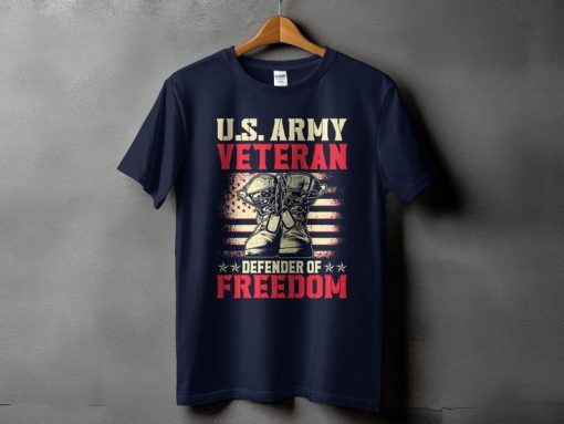 U.S. Army Veteran Shirt , US Army Veteran Defender of Freedom