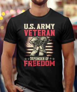 U.S. Army Veteran Shirt , US Army Veteran Defender of Freedom