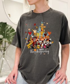 Comfort Colors® Disney Characters Happy Thanksgiving Shirt