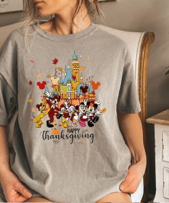 Comfort Colors® Disney Characters Happy Thanksgiving Shirt