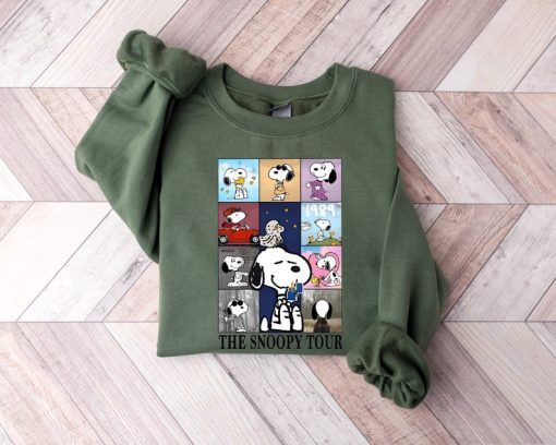 Swift Eras Tour Snoopy Sweatshirt, Snoopy Dog Sweater