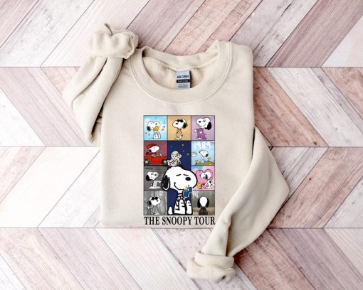 Swift Eras Tour Snoopy Sweatshirt, Snoopy Dog Sweater