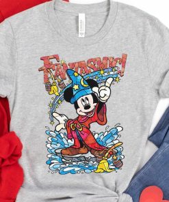 Disney Fantasia Sorcerer Mickey Mouse Magic Wizard Magical Retro Shirt