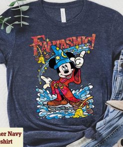 Disney Fantasia Sorcerer Mickey Mouse Magic Wizard Magical Retro Shirt