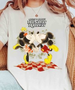 Retro Mickey & Minnie's Runaway Railway Shirt, Cute Disney Park Tee