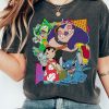 Disney Retro 90s Style Group Shot Lilo And Stitch Characters Squad Shi