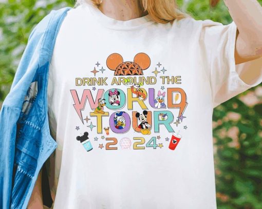 Traveler Epcot 2024 Shirt, Drink Around The World T-shirt