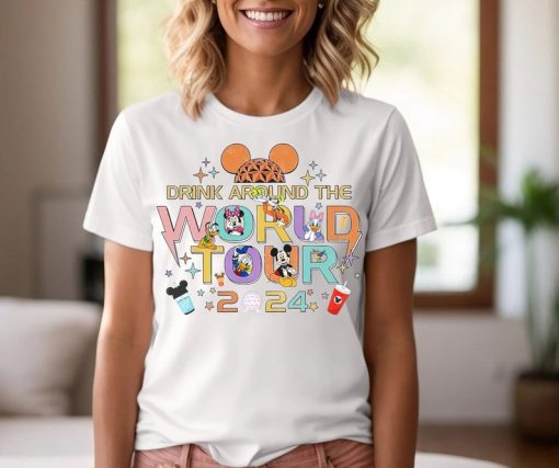 Traveler Epcot 2024 Shirt, Drink Around The World T-shirt