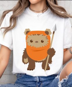 Star Wars Wicket Ewok Chibi Kawaii Cute Graphic T-Shirt