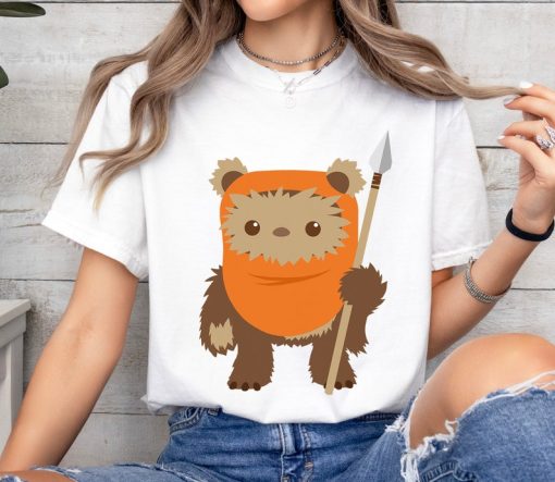 Star Wars Wicket Ewok Chibi Kawaii Cute Graphic T-Shirt