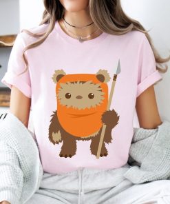 Star Wars Wicket Ewok Chibi Kawaii Cute Graphic T-Shirt