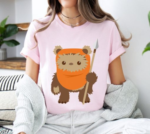 Star Wars Wicket Ewok Chibi Kawaii Cute Graphic T-Shirt